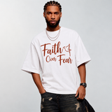 Faith Over Fear Christian T-Shirt – Faith Tee for Men & Women (Joshua 1:9)