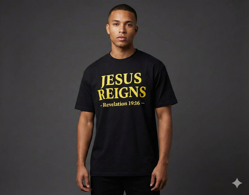 Jesus Reigns Tee – Christian T-Shirt